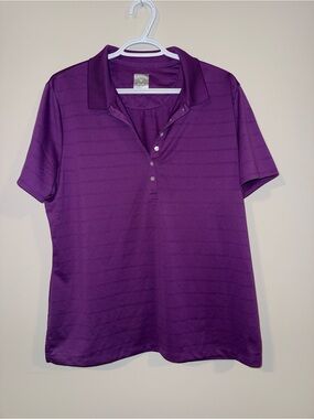 Purple Polo Short Sleeve Golf Shirt - Ladies